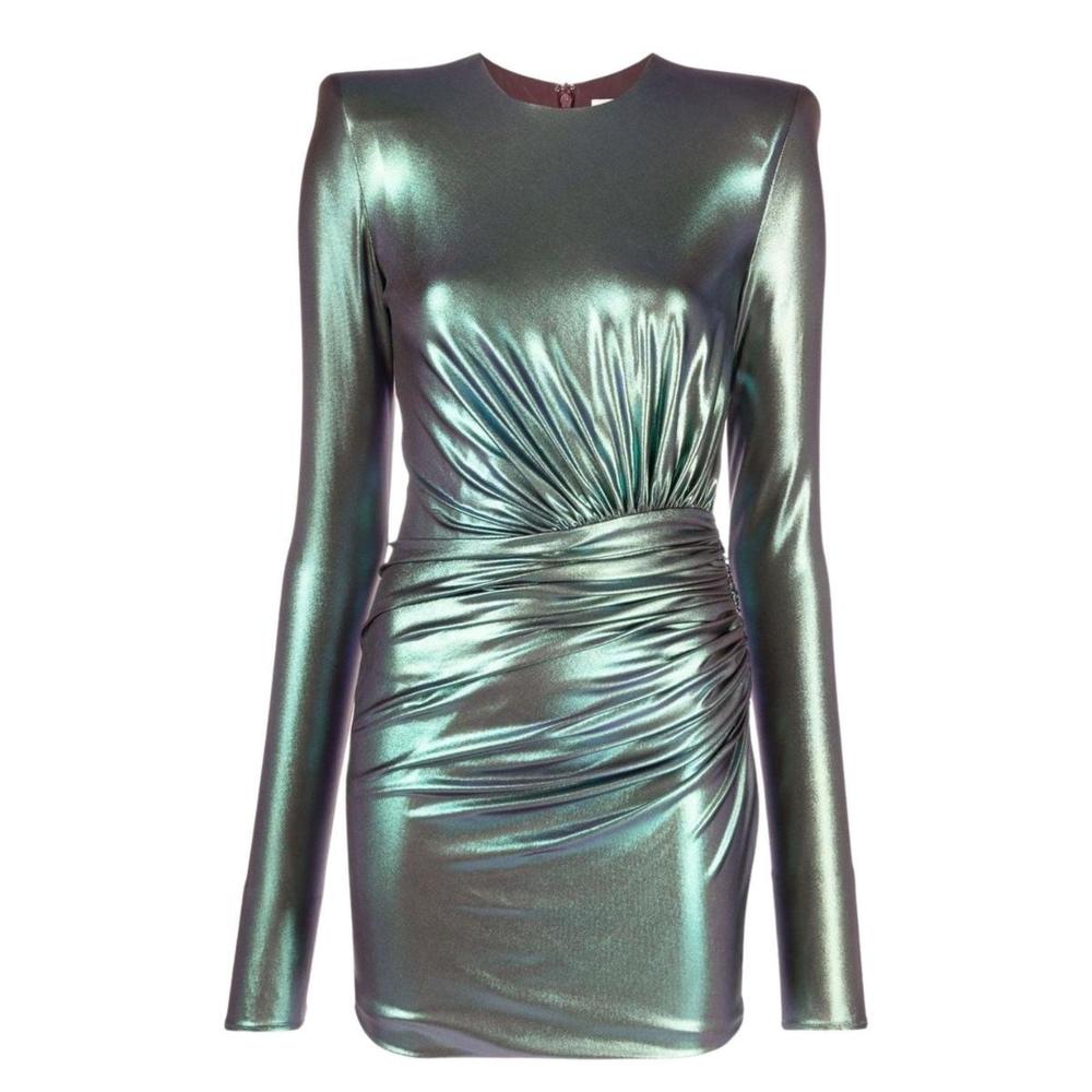 Alexandre Vauthier - Iridescent Mini Ruched Dress - FR 38